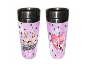 I Love Lucy Travel Tumbler Chocolate Factory Design